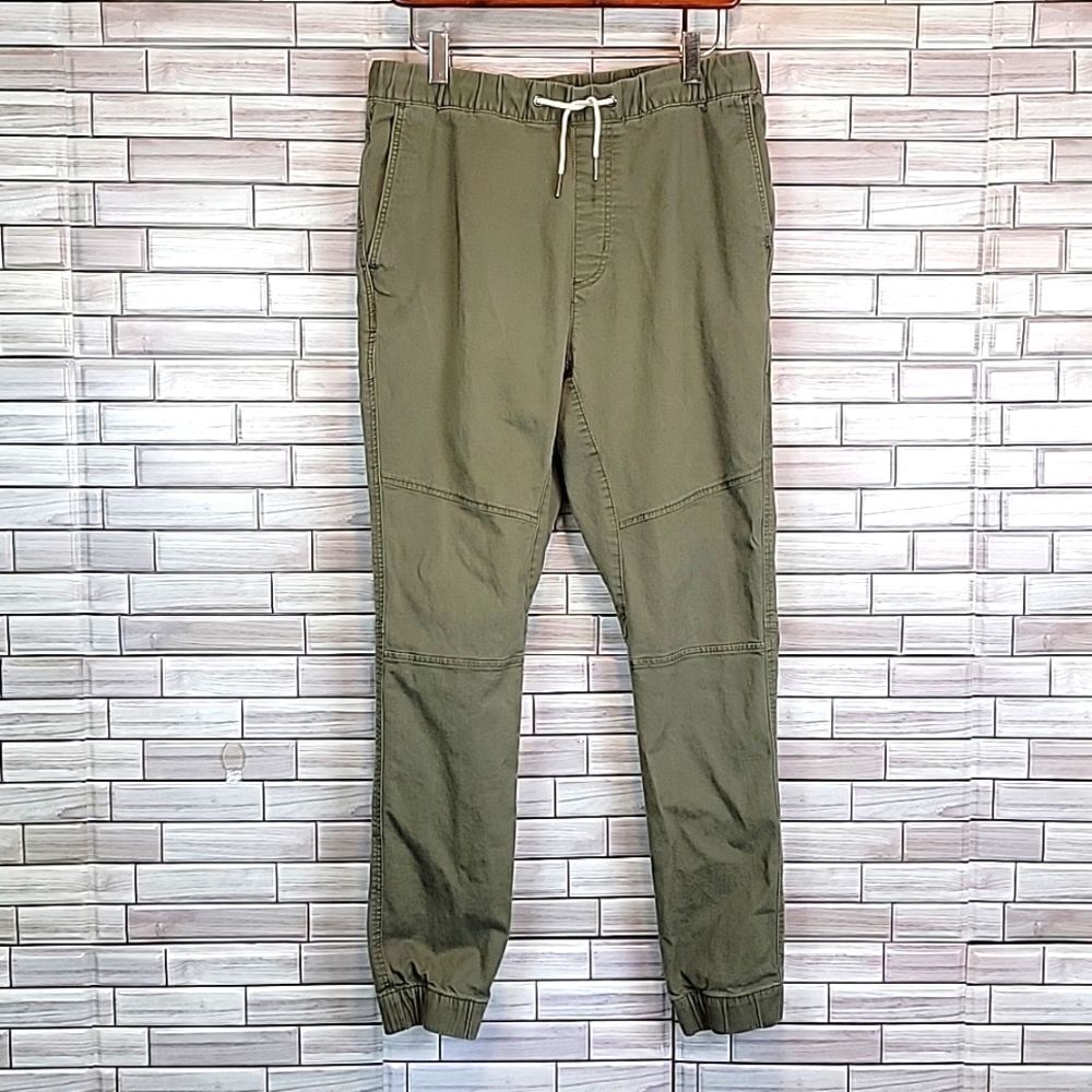 H&M Divided pull on trousers in khaki green Men's Size small